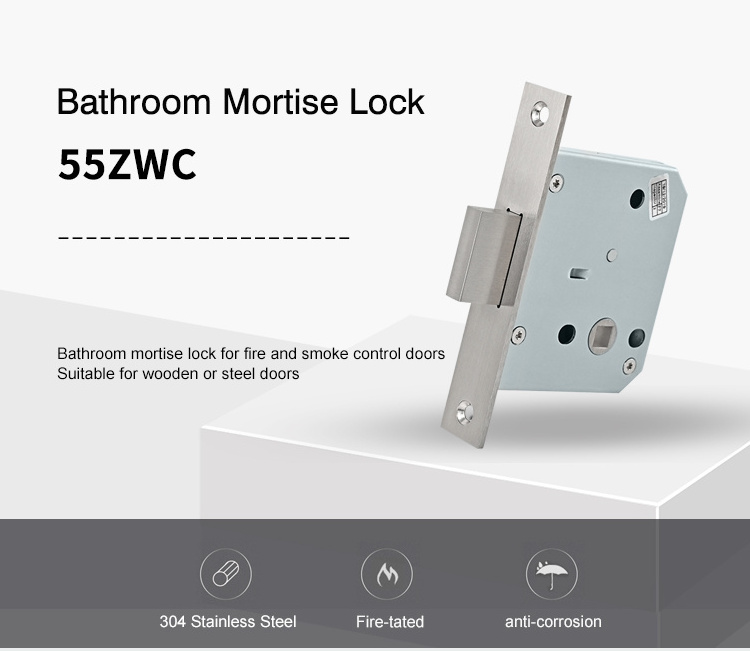 bathroom locks mini locks 55mm backset tube well locks