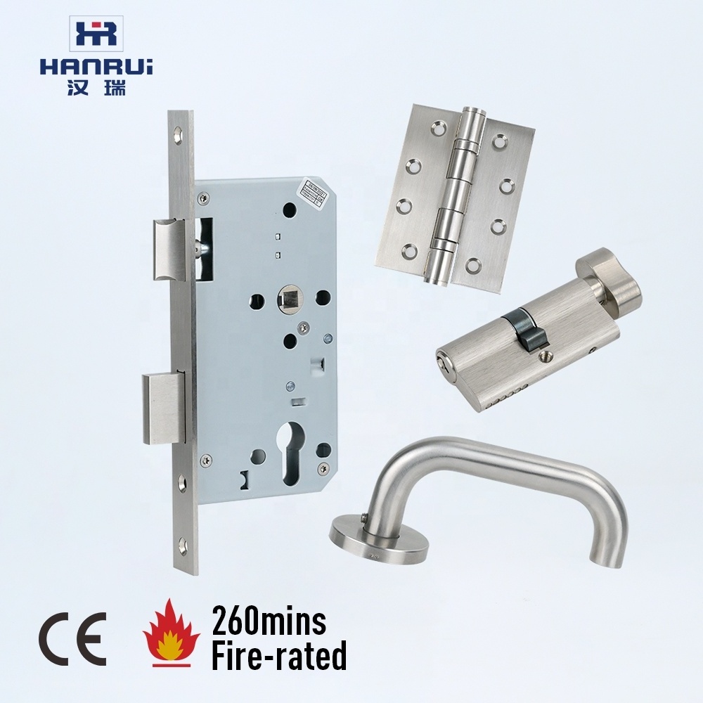 CE certificate stainless steel 5572 DIN 18251 mortise lock for architectural hospital