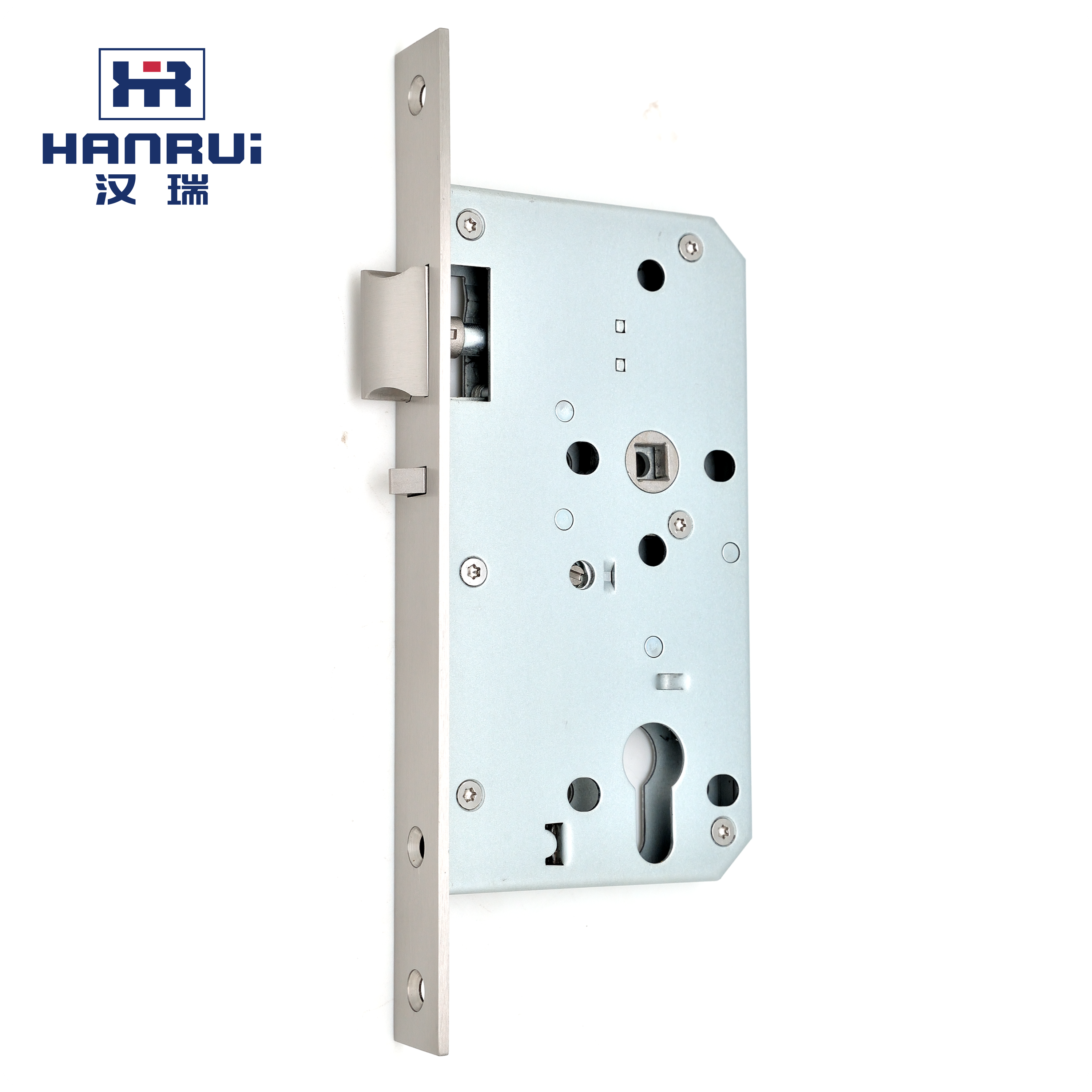 EN112209 6072CR Classroom Latch Bolt Mortise Door Lock / stainless steel mortise lockcase  for school project match european