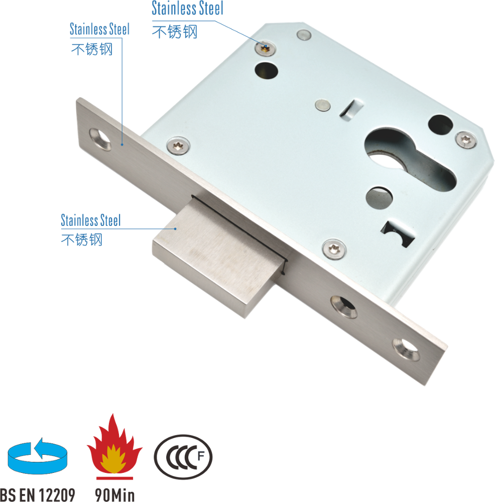 Sliding Mortise Lock 50SD EN 12209 Sash Lock