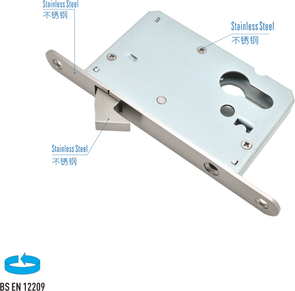 Sliding Mortise Lock 50SD EN 12209 Sash Lock