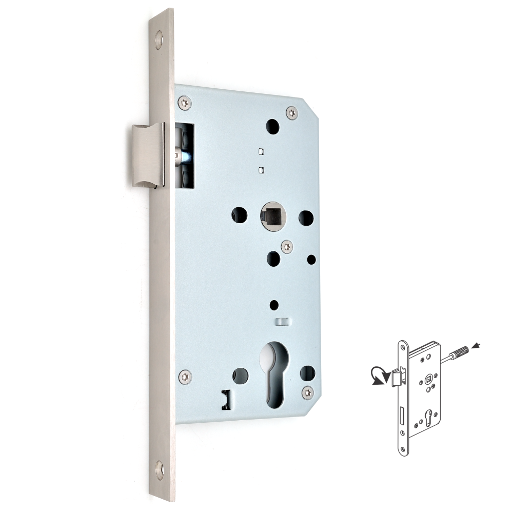 DIN 18251 high quality fire proof door lock body / fire rated passage mortise lock with CE / latch bolt lock body