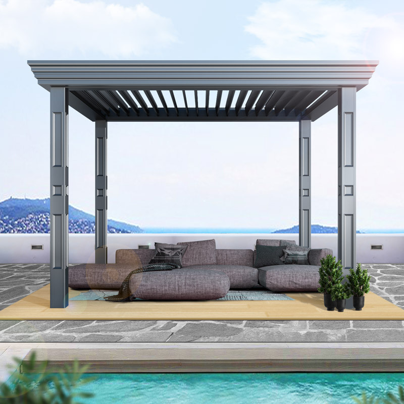 Easy Assemble Custom-made Aluminum Louvered Pergola Outdoor Arches Gazebo Pergolas