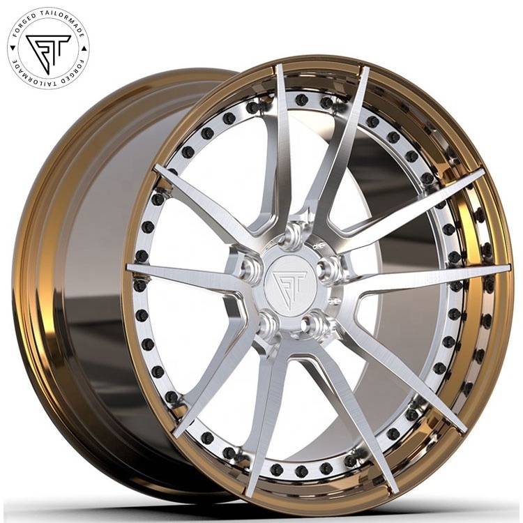 Lip concave Passenger 2 pieces Barrel 22x10  Forged Car Alloy aluminum Wheels 5x127