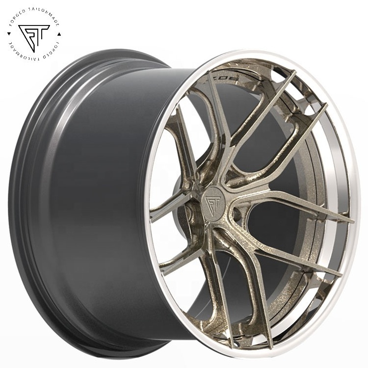 Passenger Deep Dish Concave 2-pieces Chrome Car 5 x114.3 20x10J Wheels 5x120 for Chevrolet Corvette