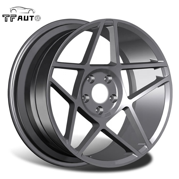 star machine face set JWL VIA TEST Alloy forged custom wheel Rims 15 inch gloss black sliver for car