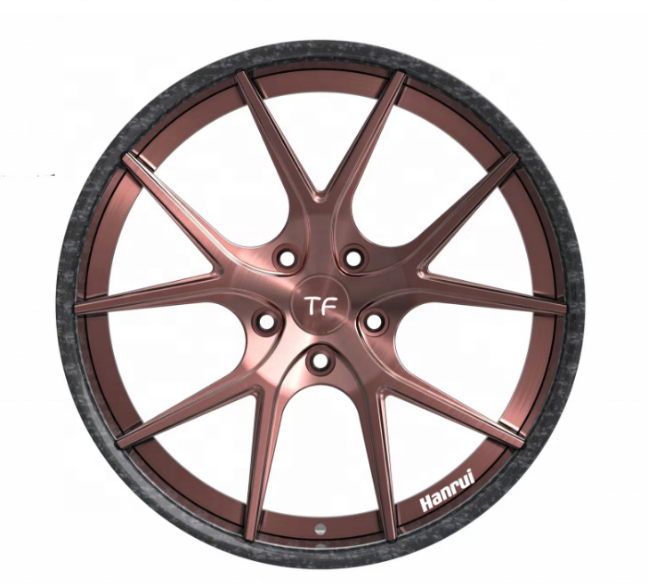 T-6061 8Jx19inch rose gold 2 piece wheels car rims forged  wheels for E300 E200 E350 series