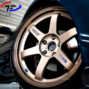 Custom offset 19x9J Bronze 5x120 5x114.3 5x112 Volk Racing Rims Te37 Alloy Forged Aluminum Wheels