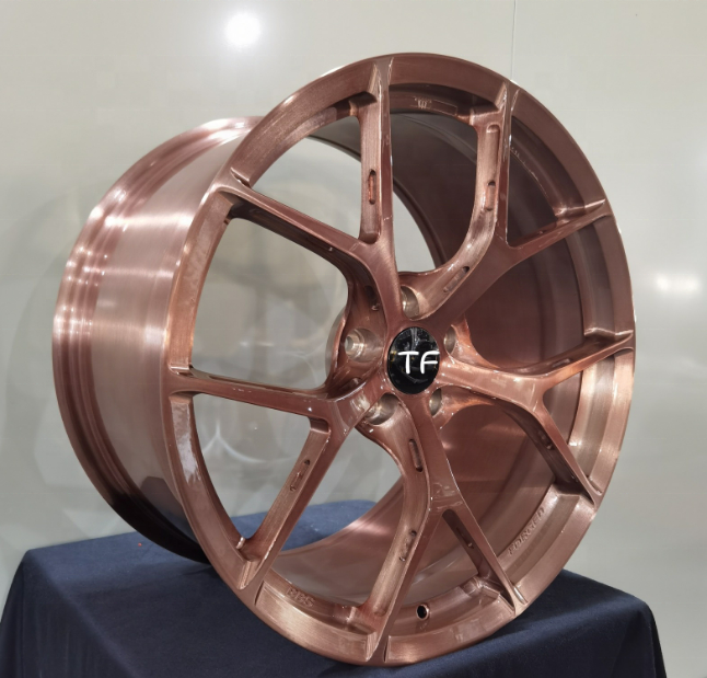 T-6061 8Jx19inch rose gold 2 piece wheels car rims forged  wheels for E300 E200 E350 series