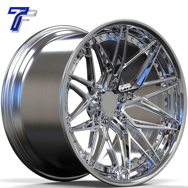 Chrome Polish Deep Dish Forged Car 18 5*120 5*114.3 6*139 Alloy Wheels Rims for BMW E28 ram 1500 Miata alfa