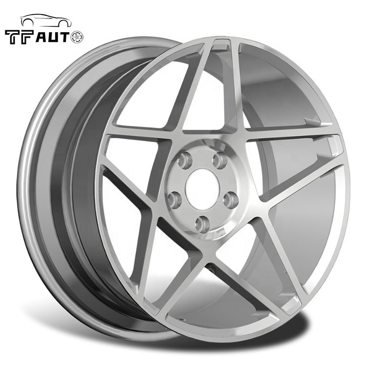 star machine face set JWL VIA TEST Alloy forged custom wheel Rims 15 inch gloss black sliver for car