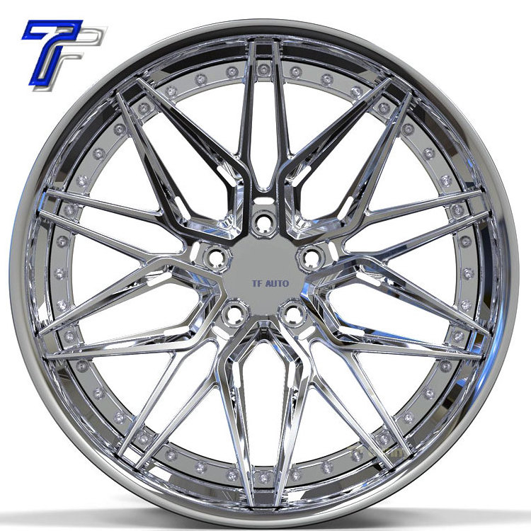 Chrome Polish Deep Dish Forged Car 18 5*120 5*114.3 6*139 Alloy Wheels Rims for BMW E28 ram 1500 Miata alfa