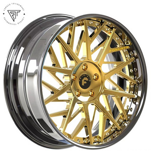 aluminum 5X127 Custom Rims Forgiato Chrome Deep Concave 26 inch car Forged Wheels