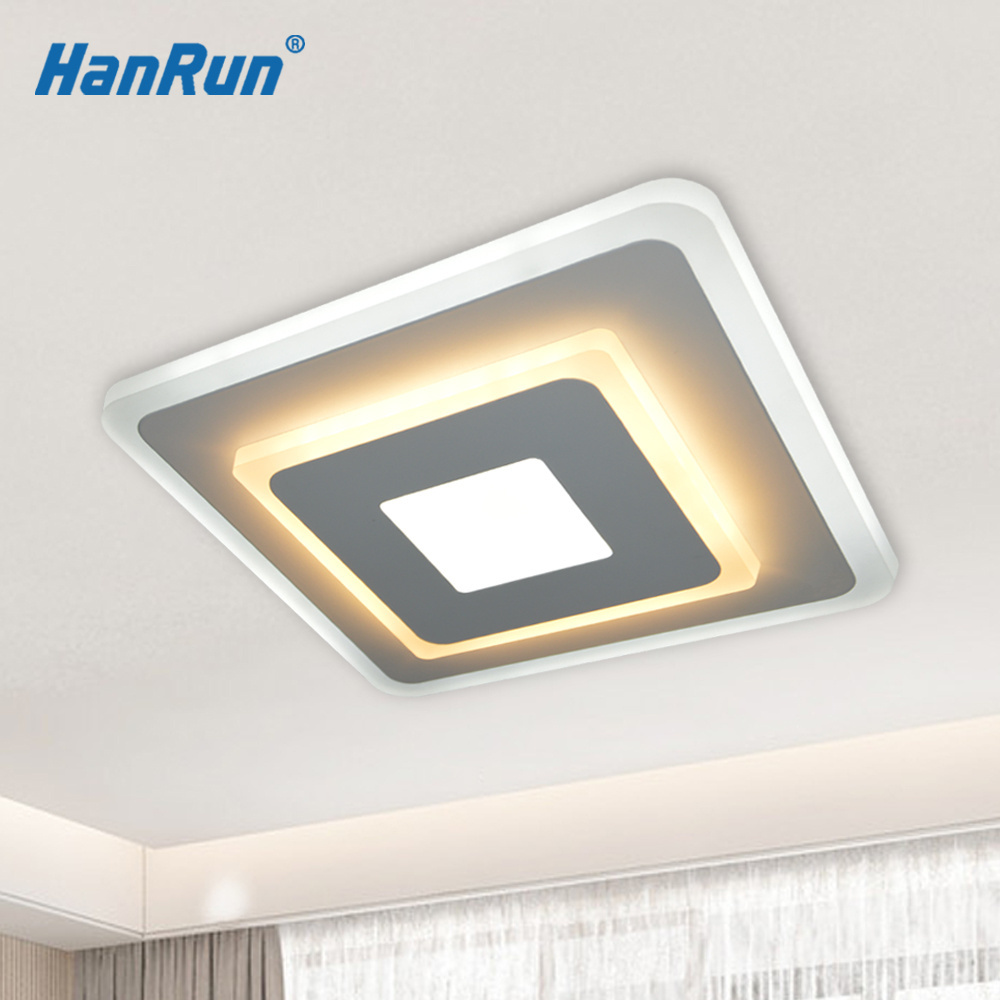 Hallway Small Acrylic Decorative Fixture Lampara Square Dimmable Modern Surface Indoor Home Mounted Bedroom Led Ceiling Lights