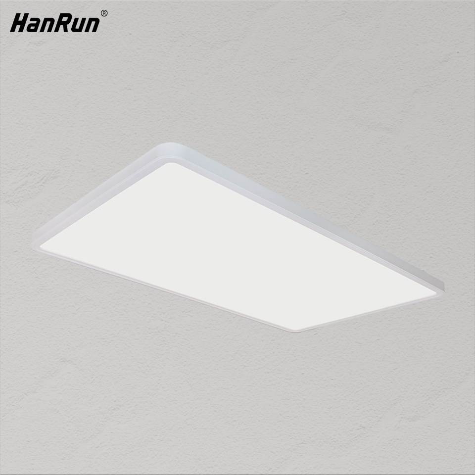 Ultra Slim Flat Profile Flush Mount Dimmable Indoor Modern Living Room Square Lamp Fixture Home Remote Control Led Ceiling Light