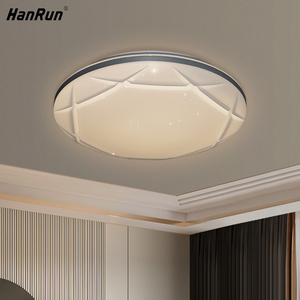 Dimmable Kitchen Hallway Bedroom Indoor Lamp Fixture Decoration Acrylic Round Flush Mount Remote Modern Led Ceiling Lights