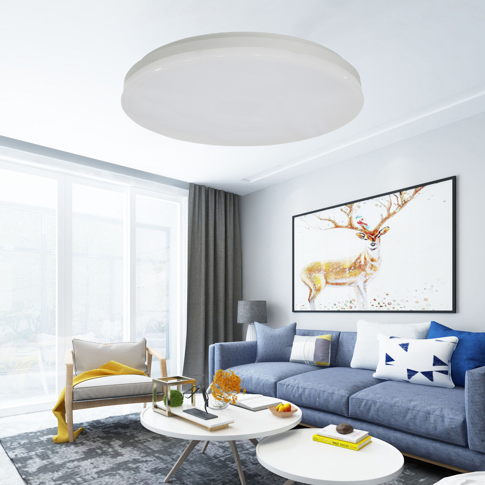 Ip65 18W Surface Indoor Bathroom White Round Waterproof Ceil Lamp Flush Mount Modern Nordic Lighting Fixtures Led Ceiling Light