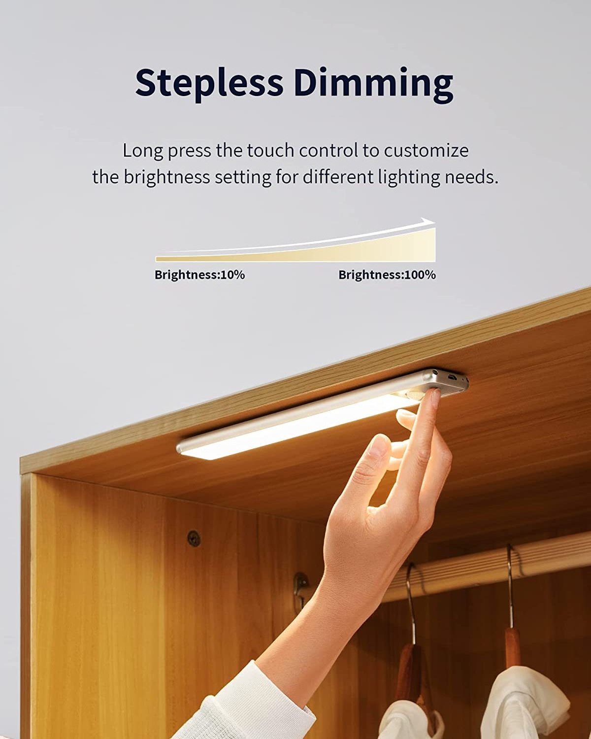 Wireless Battery Body Detected Infrared Human Motion Sensor Led Closet Cabinet Night Light