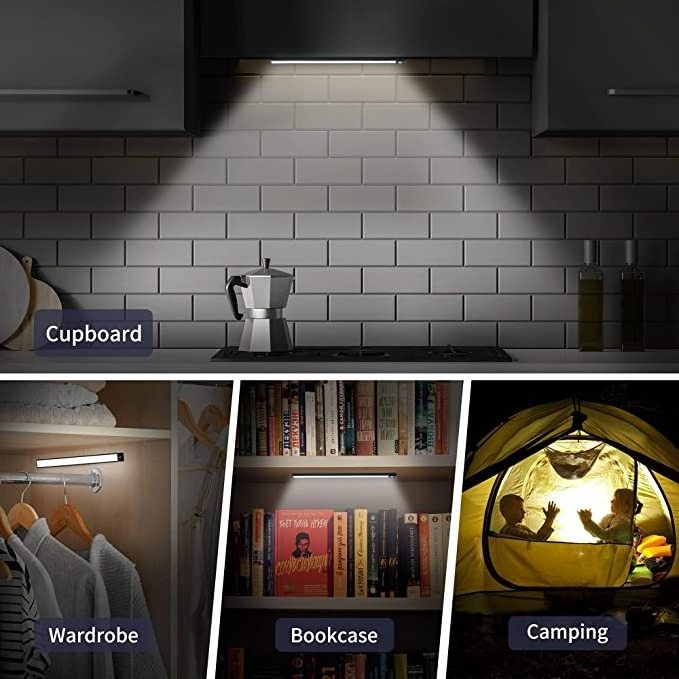 2022 Newest Removable Brightness Adjust Under 3W Motion Sensor Led Cabinet Light Led Shelf Closet Display Lighting For Kitchen