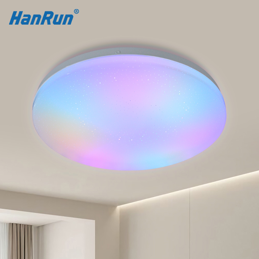 Rainbow RGBCW Smart Adjustable Dimmable Modern Surface Mounted Led Ceiling Light Hallway Kids Bedroom Decorative Lamp Fixture