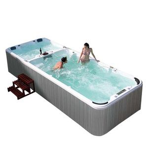 cheap 6m length above ground water pool hot tub endless swim spa hydro massage hydrotherapy swimming pool