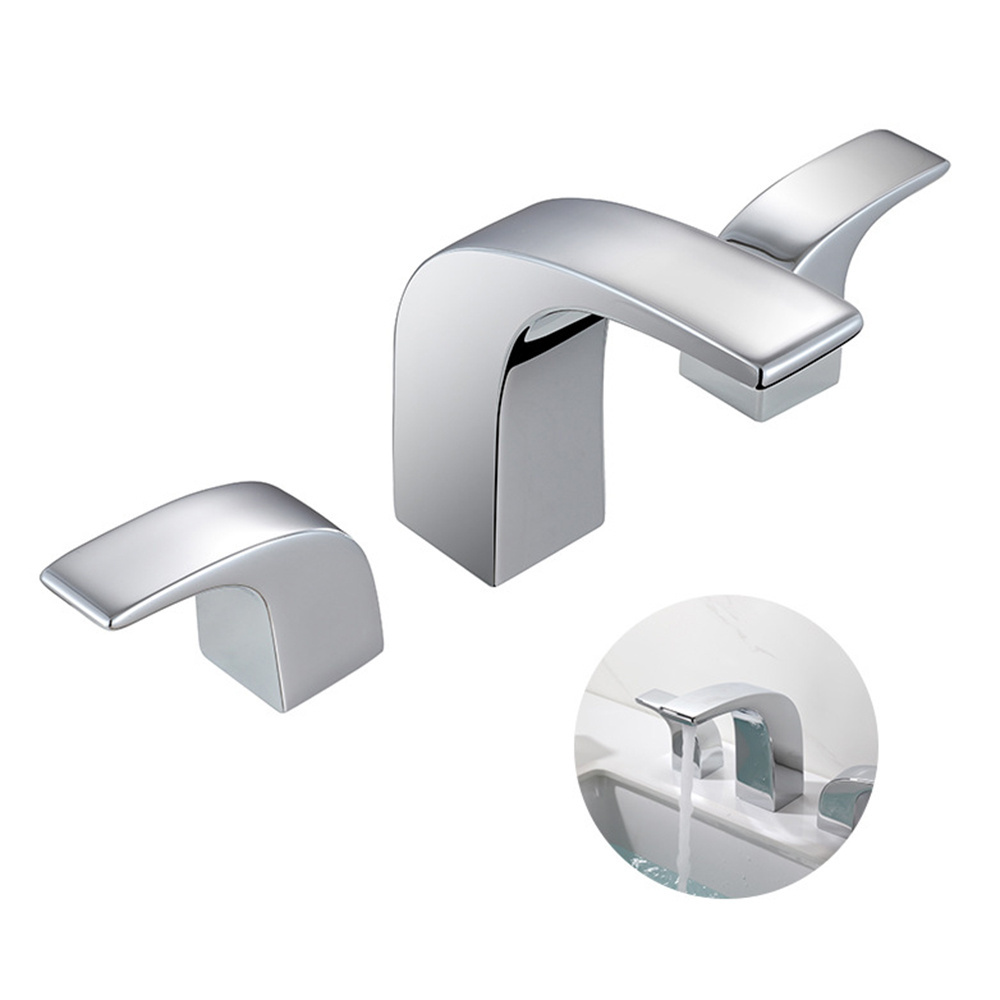 High Quality SUS304 Polished Basin luxury washbasin bathroom faucets waterfall face basin faucet