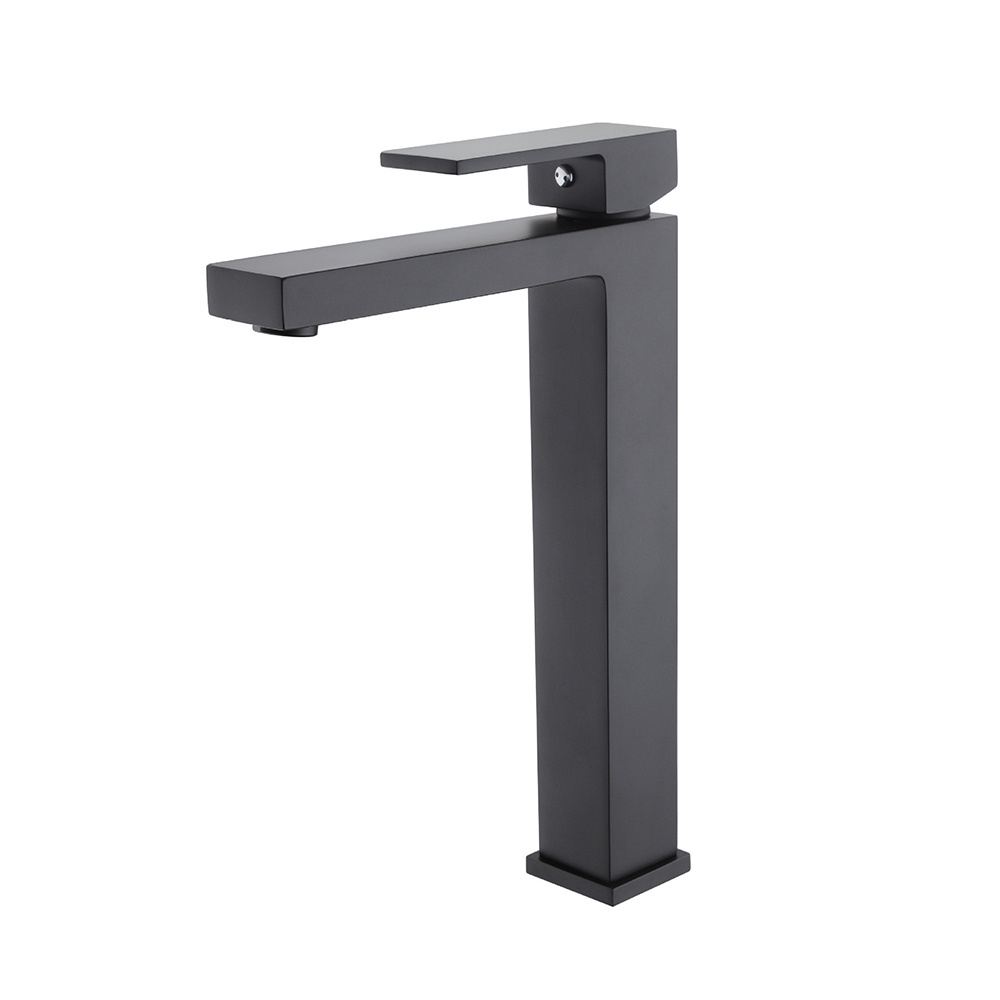 Anti-Scratch Black basin mixer faucets low price bathroom faucets stainless steel single hole modern bathroom water basin faucet