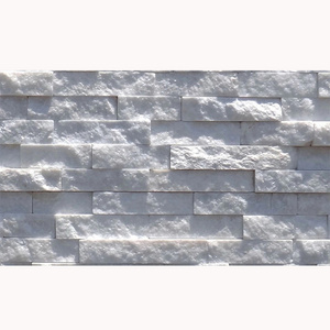 HS-ZT003 white quartz wall cladding stone, wall stone decoration finishes