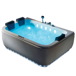 customizable smart waterfall massage corner multi functional acrylic bathtub 3 person indoor whirlpool bathtubs wholesale