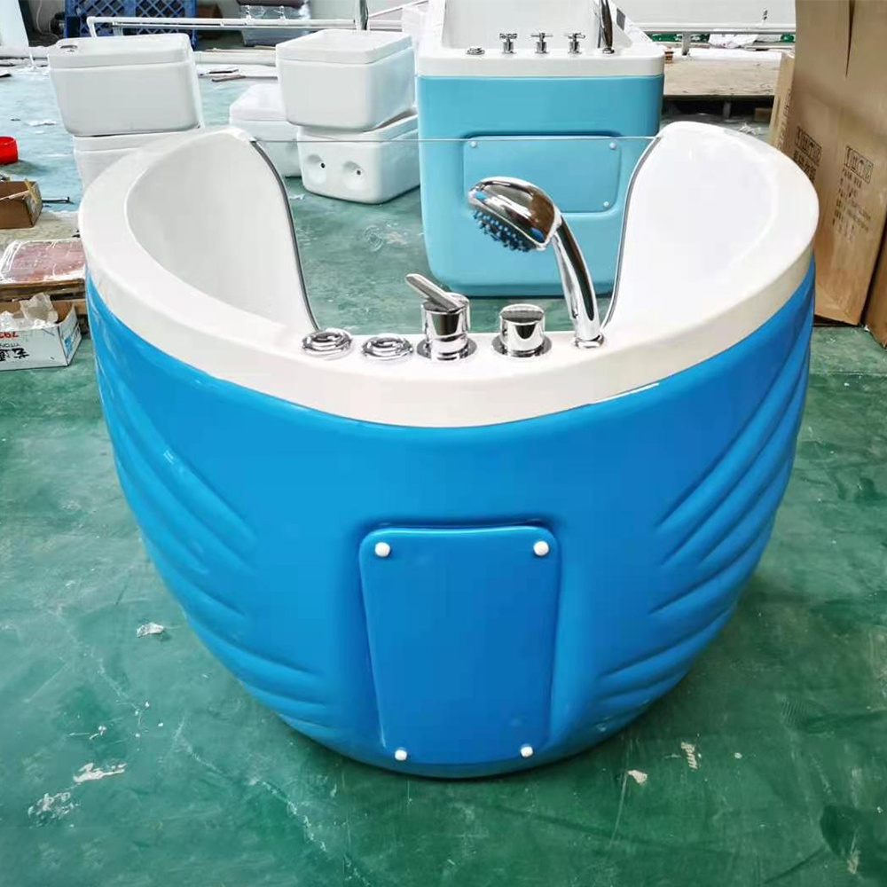 Freestanding for kids acrylic with air bubble function shallow baby bath tub bathtubs for children bathtub for baby