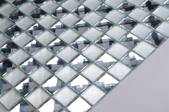 F2X-1-1 mosaic glass tile/mirror glass mosaic tile/beveled glass mirror mosaic tile