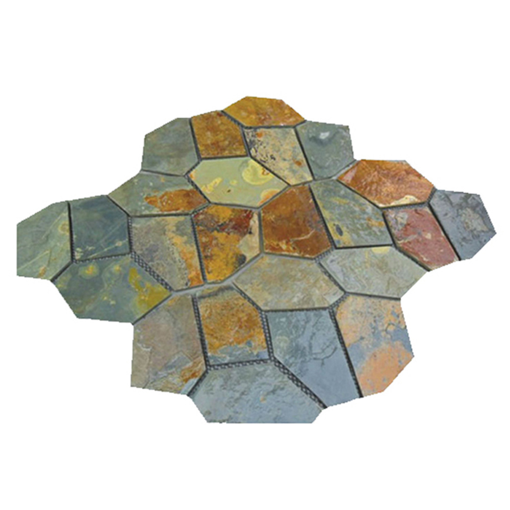 stone flagstone mat mesh paving stone flooring tile patios