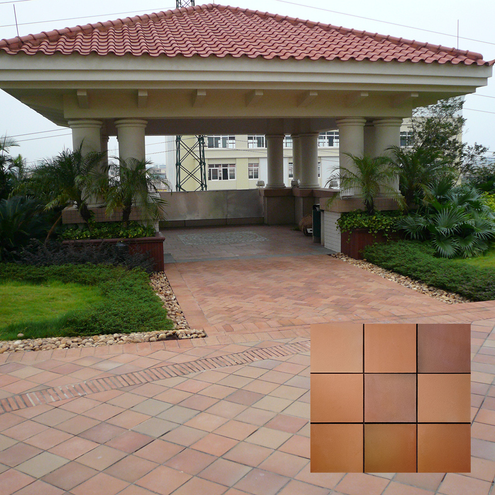 12x12 red clay quarry floor tiles outdoor 300 x 300mm