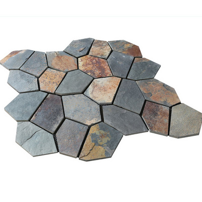 stone flagstone mat mesh paving stone flooring tile patios