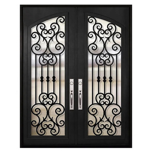 house home galvanized wrought iron door metal gates fence house sliding stainless steel design for home