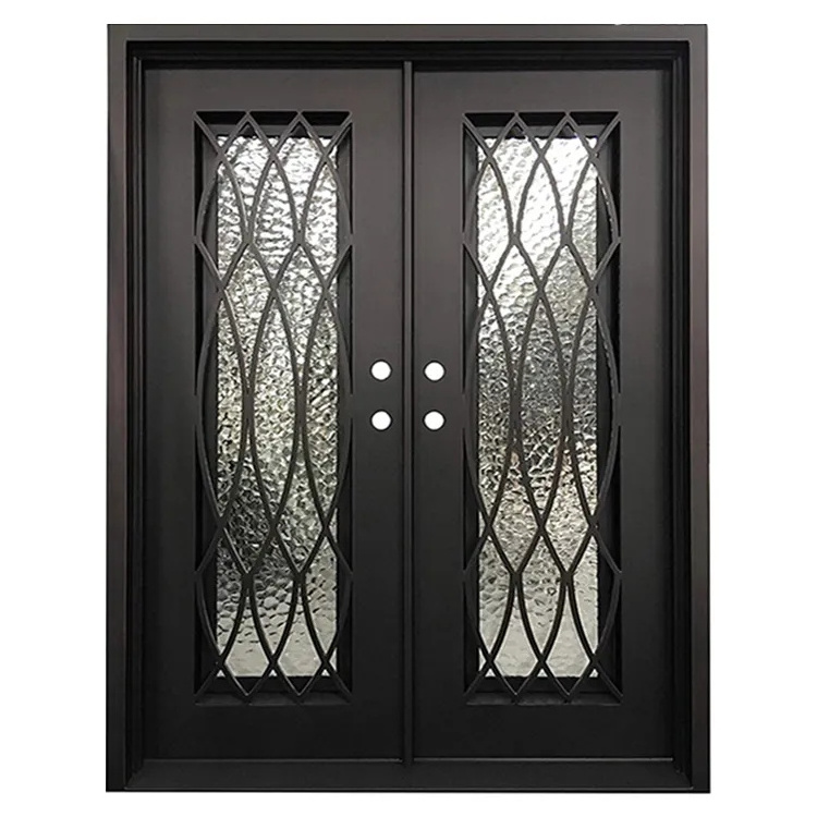 house home galvanized wrought iron door metal gates fence house sliding stainless steel design for home