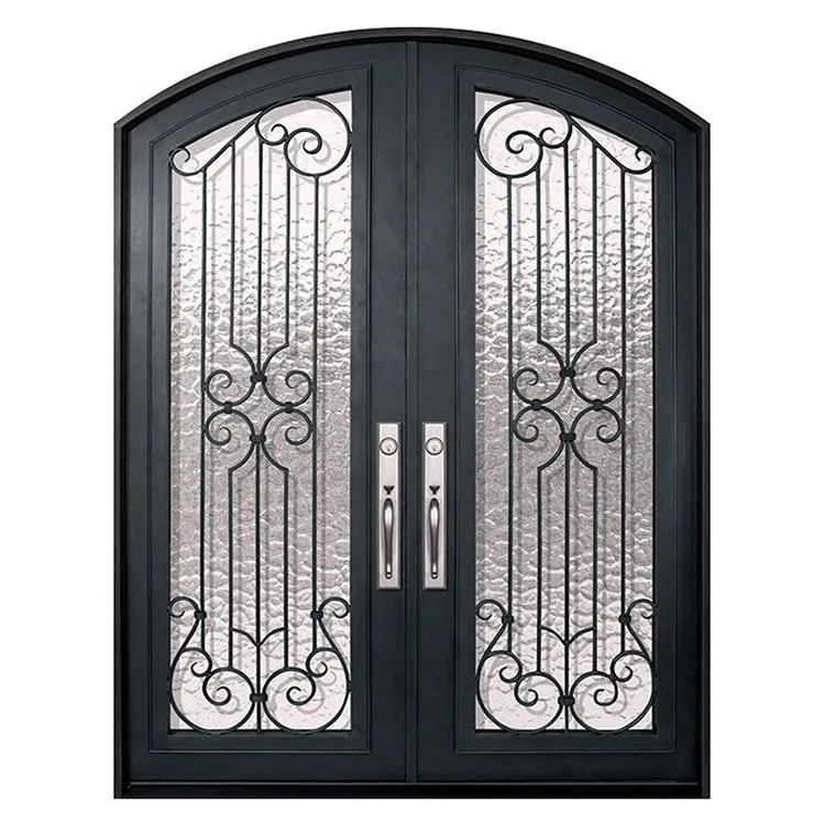 house home galvanized wrought iron door metal gates fence house sliding stainless steel design for home