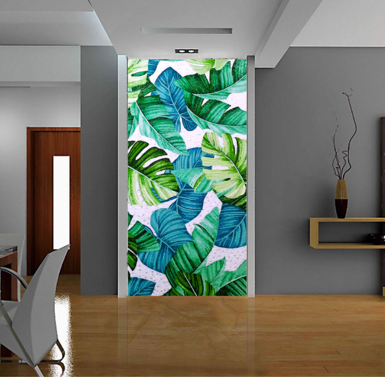 Professional Handmade Custom Multicolored Flower Pattern Swimming Pool Glass Mosaic Mural Art Mosaic Pattern