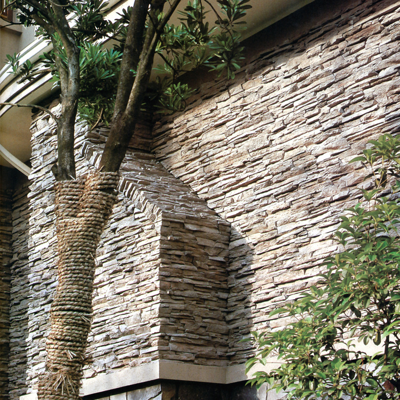 stone faux stacked artificial face stone cladding siding panel for exterior walls