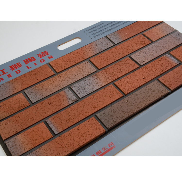 thermal insulation low price decorative tile,exterior red clay brick wall tile veneer clay brick exterior in dubai