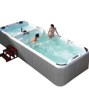 CE approved freestanding acrylic swimming pool whirlpool massage large outdoor balboa swim spa & accessories