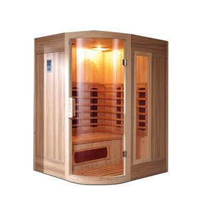 Wholesale Customized Good Quality Solid Wood Infrared Sauna Full Room