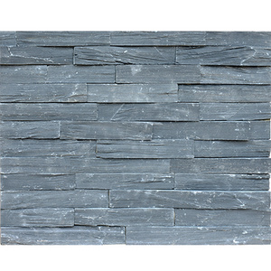 decoration black matte slate stacked stone wall tile multi color stone like wall tiles stone black exterior for wall