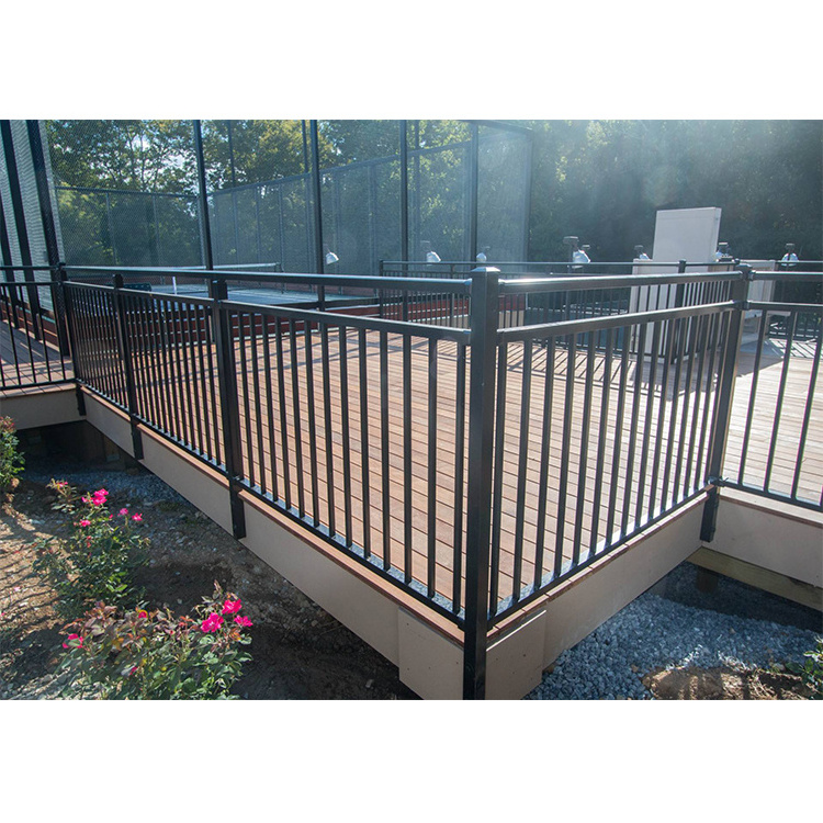 China supplier outdoor balcony and stair aluminum fence railing custom square aluminium staircase railing designs