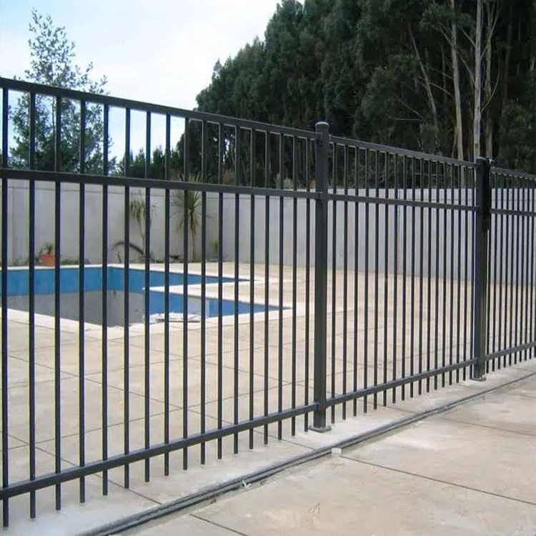 Modern garden metal aluminium fencing design outdoor swimming pool safety protect aluminum fence for sale