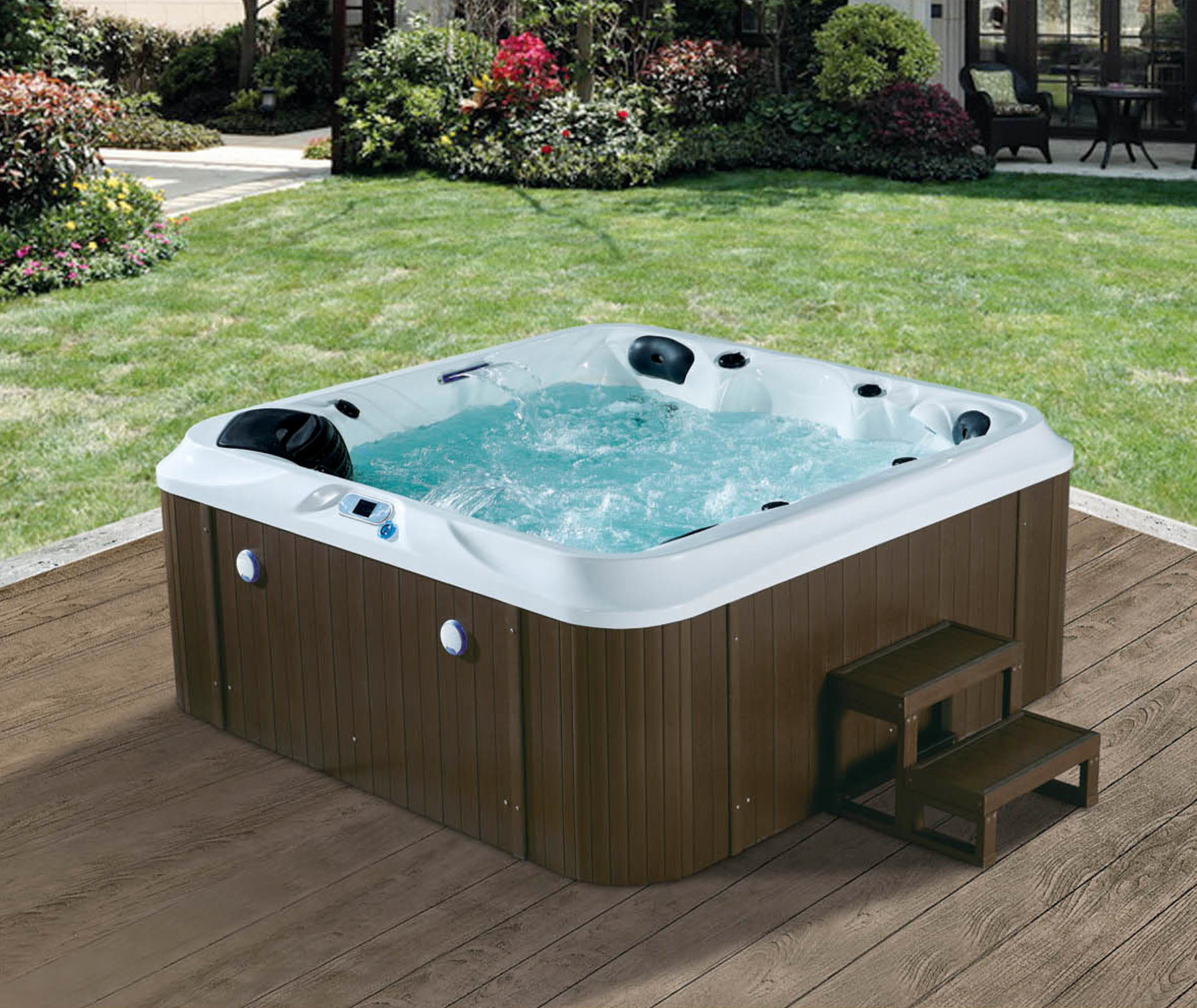 China factory cheap balboa sexy family fiberglass whirlpool outdoor spa hot tub for sale