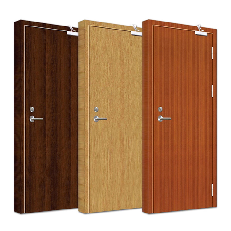 Internal room fireproof wooden door design custom modern hotel apartment project 30 45 60 90 120 minutes fire rated wood doors