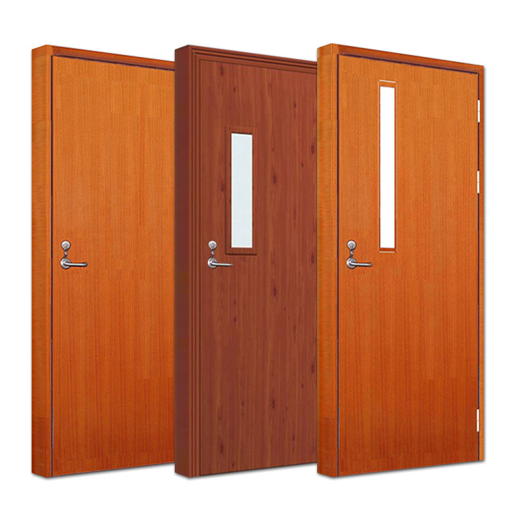 Internal room fireproof wooden door design custom modern hotel apartment project 30 45 60 90 120 minutes fire rated wood doors