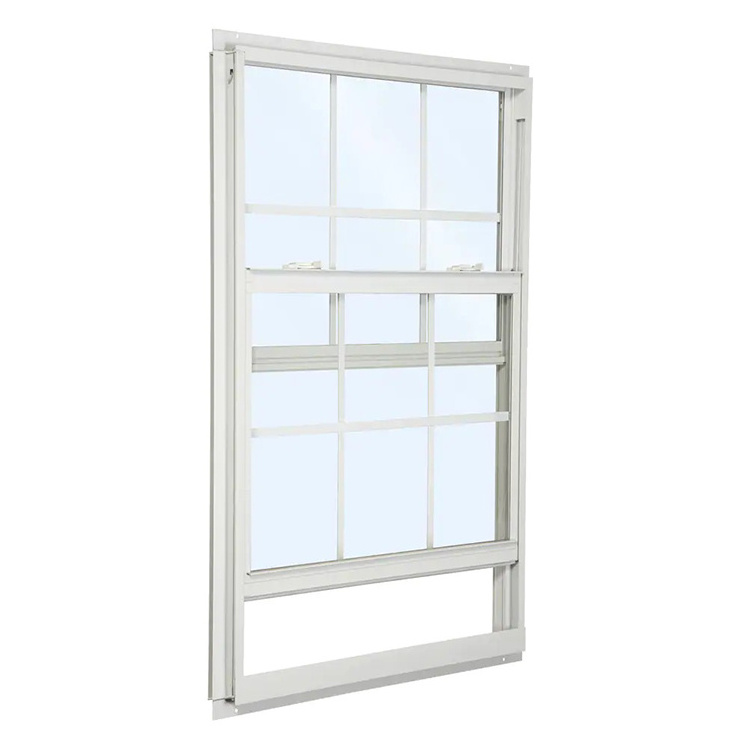 Apartment home hotel modern double hung sash windows design vertical up down sliding upvc glass window