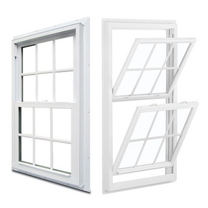 Apartment home hotel modern double hung sash windows design vertical up down sliding upvc glass window